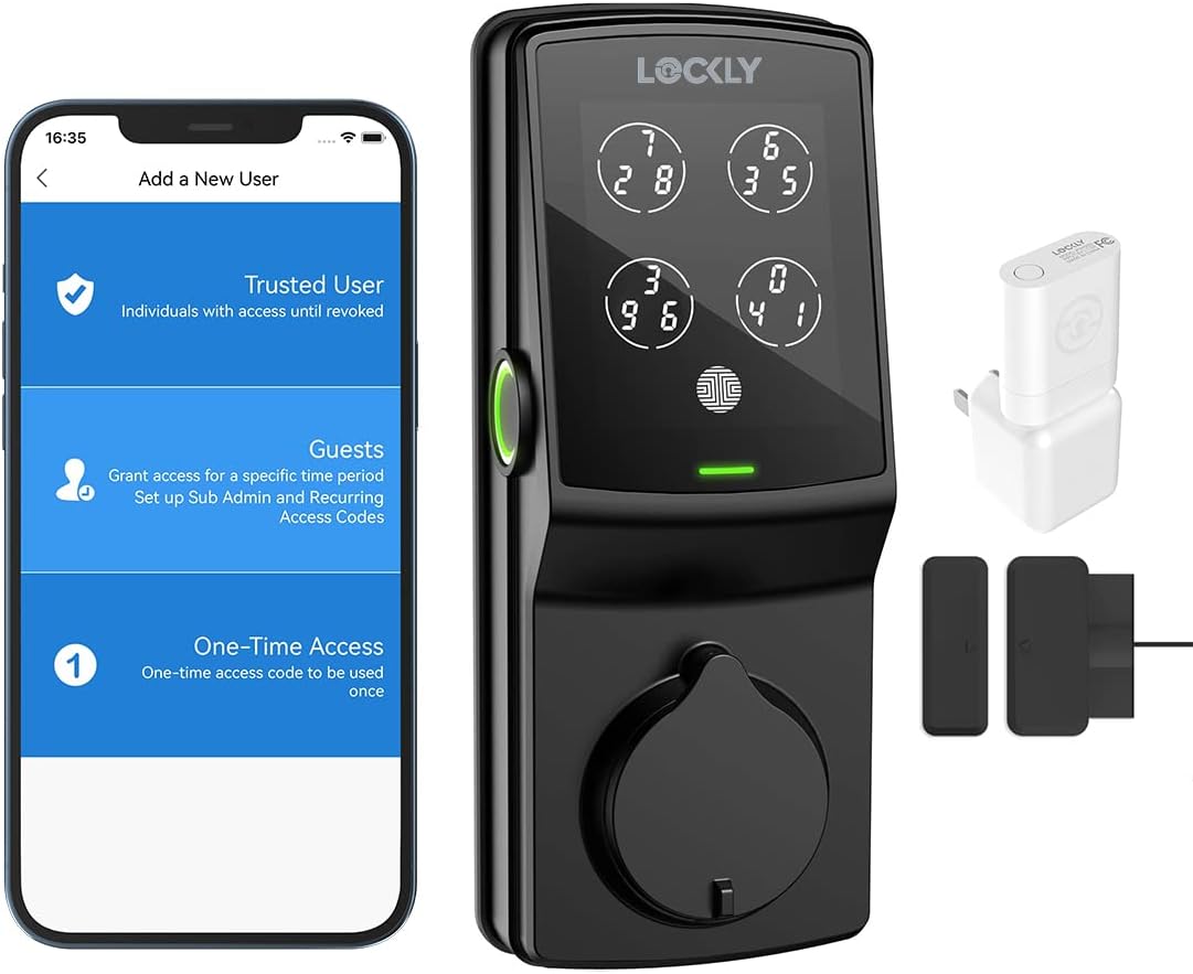 If you want to increase the protection around your property even more, the Lockly Secure Pro can reset its PIN every time someone unlocks and locks the door. Assume your visitor entered the residence using a certain PIN. When they leave and return, the old PIN will no longer work. Instead, the lock generates a new PIN and transmits it to the visitors in order for them to unlock the door. Lockly has also included a Wi-Fi hub with the lock, so you don't have to buy one separately. Aside from that, the remainder of the lock's features are rather normal. If you need to unlock the door without a PIN, there's a fingerprint scanner and a physical key. Take note that the Secure Pro is available as both a deadbolt and a latch, so choose the type that best suits your door and preferences. 