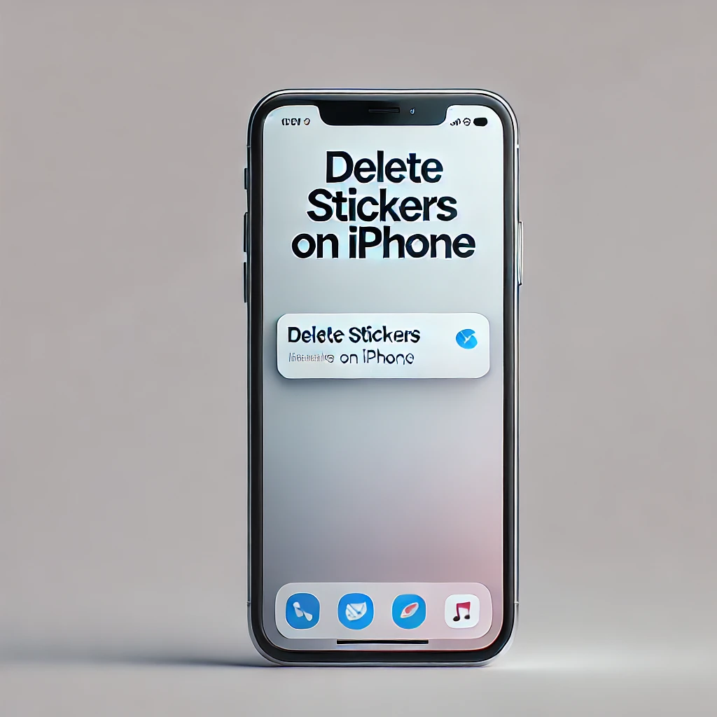 Delete Stickers on iPhone