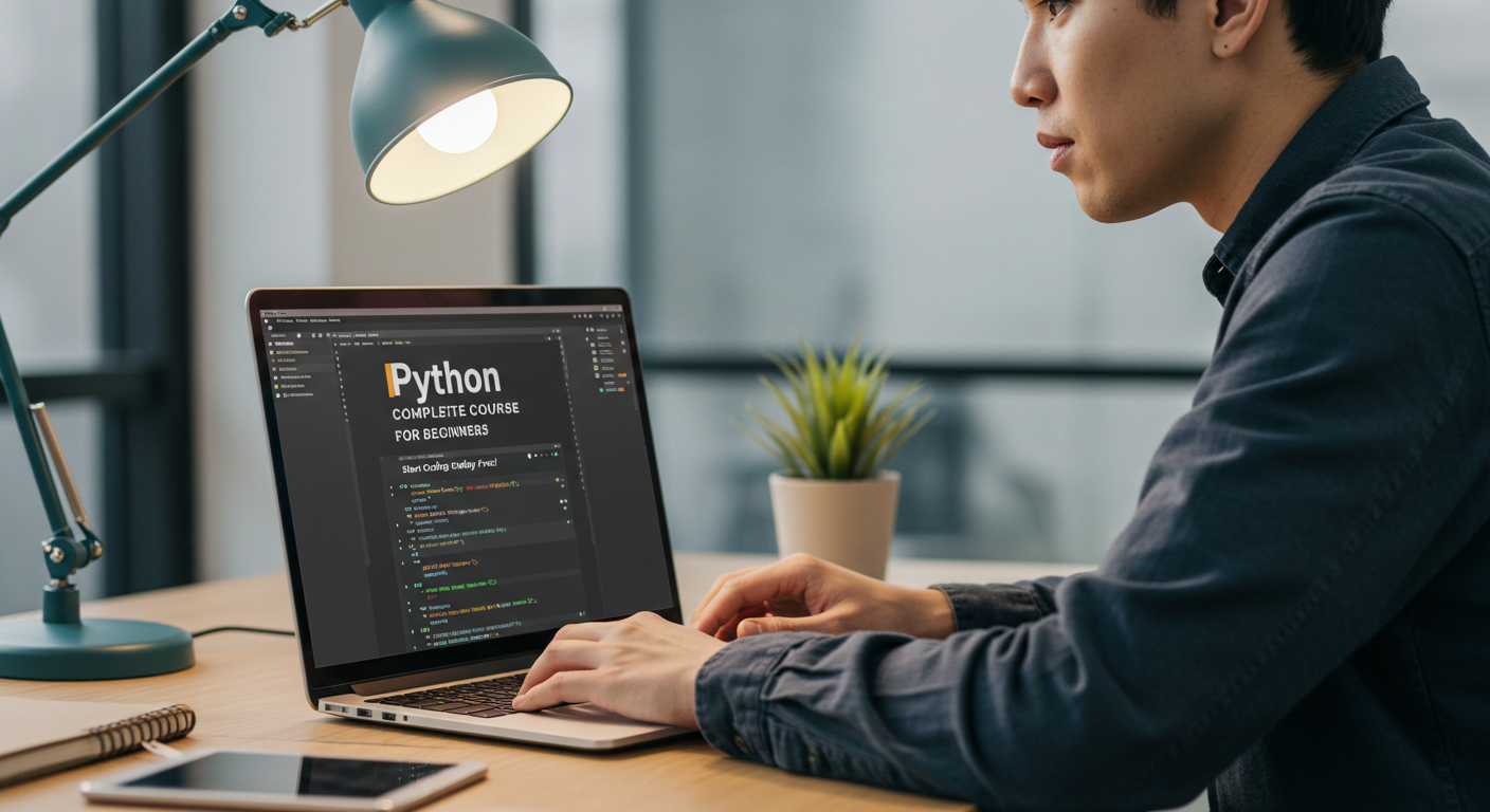 Python Complete Course for Beginners: Start Coding Today Free!